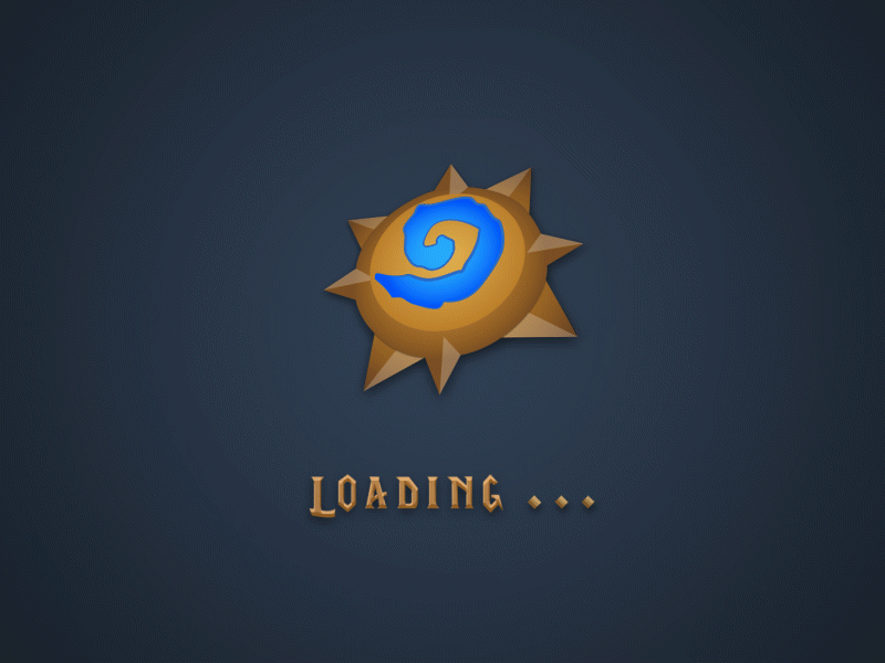 Hearthstone Loader Animation after affects animation compass gaming graphic graphic design hearthstone motion vector