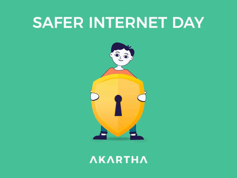 safer internet day 2d animation after effect anand rathod animation animation 2d day design illustration internet safer safer internet day