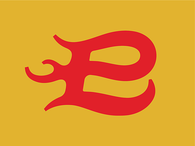 PB Flame Monogram branding fire flame hand drawn hand lettering icon logo monogram sports typography