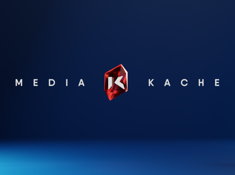 Media Kache Logo 3d 3d illustration 3d modeling 3d render branding identity logo render