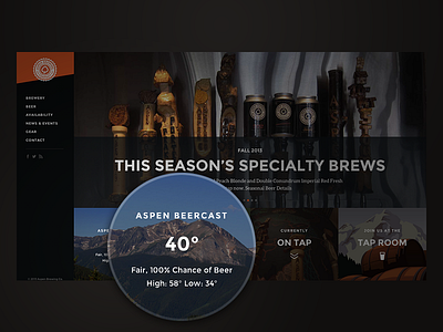 Beercast beer responsive weather website