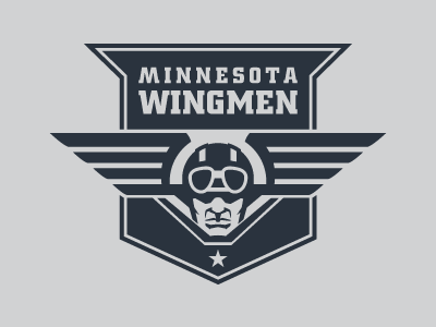 Minnesota Wingmen Logo hockey logo