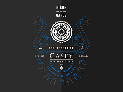 Biere De Garde beer label screen print