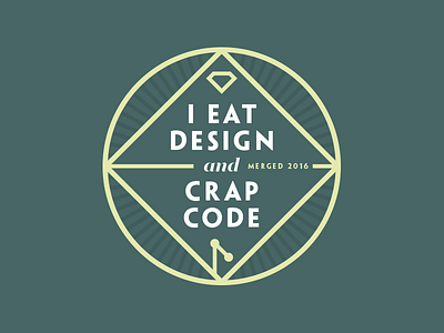 Crap Code code design lockup logo shirt