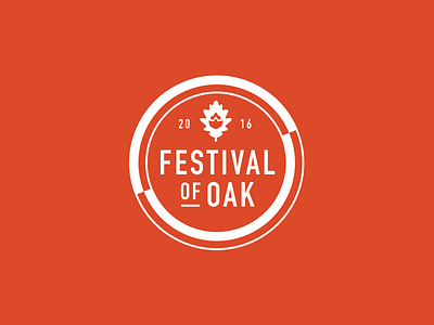 Festival Of Oak beer event lockup logo octoberfest oktoberfest