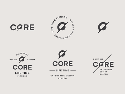 Core design system icon lockup logo logomark wordmark