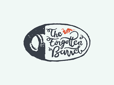 TFB barrel beer lettering lockup logo