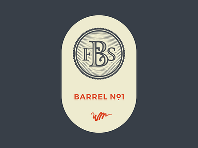 FBS Monogram beer etching label monogram