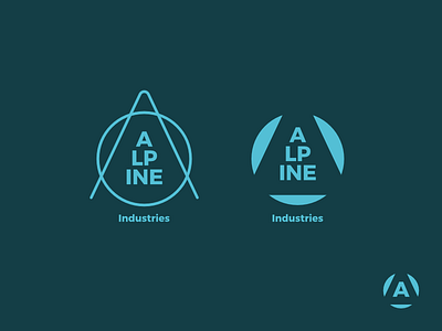 Alpine Industries lockup logo mountain