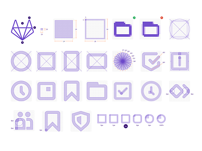 Icon Docs Visuals docs documentation grid icon icon design iconography icons