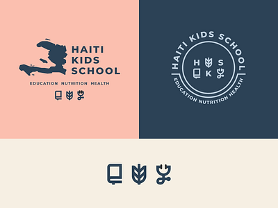 Haiti Kids School haiti icons lockup logo school
