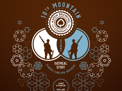Tenth Mountain beer label