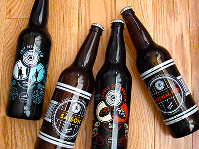 Aspen Brewing Co. Bombers beer bottle packaging