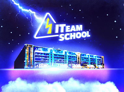 ITeam School – Logo, Branding and Polygraphy branding design icon logo polygraphy sci fi
