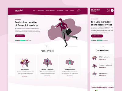 Cavendish Online clean design ecommerce flat graphic design minimal mobile sketch typography ui ux web website