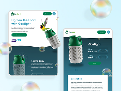 Gaslight homepage design ui ui design ux web design website