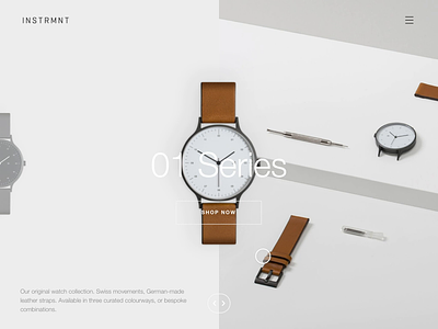 Instmnt Product Detail animation clean design graphic design minimal sketch typography ui ux web web design website
