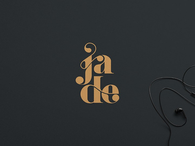 Jade logo brand branding design dribbble graphic graphicdesing illustrator logo logotype monogram typography