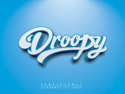 Droopy character design graphic illustration illustrator logo typography