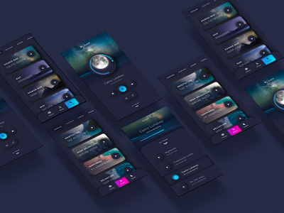 Meditation & Relaxing App Player app meditation mindfulness musica player relaxation relaxing ui uix