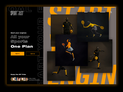 Sportpass desktop desktop app football homepage landing landingpage photos plan sport subscription typography ui ux