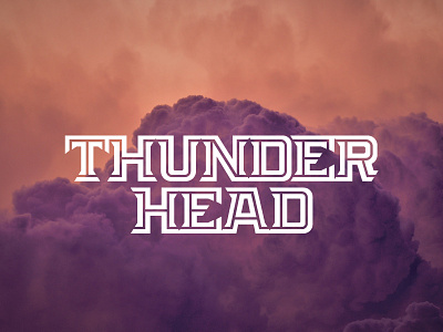 Thunderhead font graphic design sports font sports logo type typography