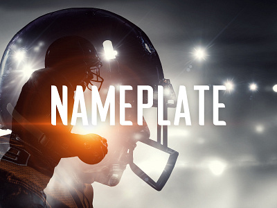 Nameplate font sports design sports font type typography