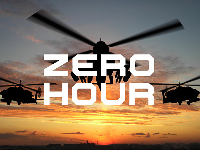 Zero Hour font sports design sports font type typography