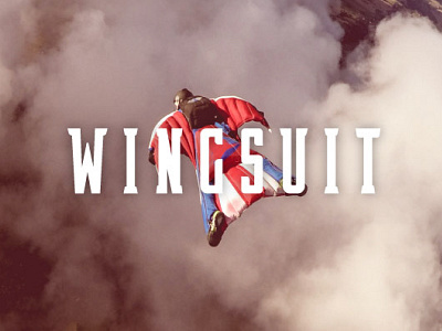 Wingsuit font graphic design sports font sports logo type typography