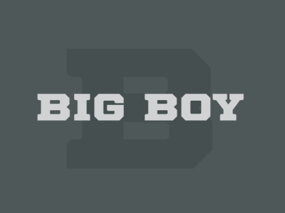 Big Boy big boy block font display type font graphic design slabserif sports design sports font type typography