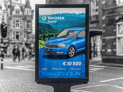 Skoda Rapid outdoor advertising advertising outdoor