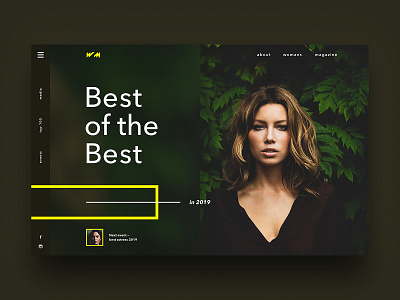 Promo site concept green interface promo site ui ux web design womans