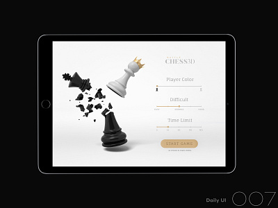 Daily UI #007 007 chess dailyui ui