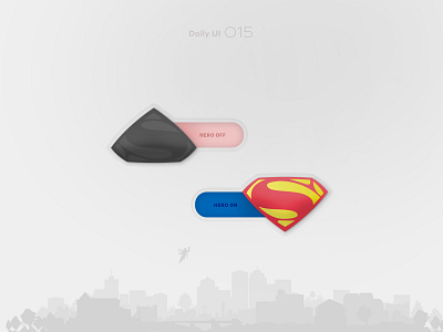 Daily UI #015 015 dailyui onoff superman switch