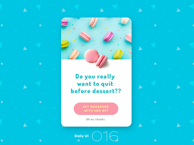 Daily UI #016 016 candy dailyui macarons popup