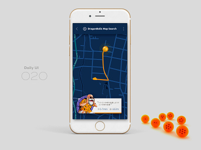 Daily UI #020 020 dailyui dragonball locationtracker map