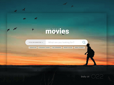 Daily UI #022 022 dailyui movie search