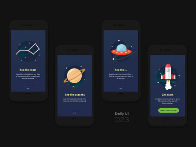 Daily UI #023 023 dailyui onboarding sky space