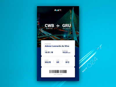 Daily UI #024 024 boardingpass dailyui ui