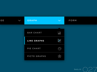 Daily UI #027 027 chart dailyui dropdown dropdown menu graph