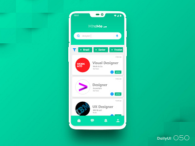 Daily UI #050 050 dailyui job job application joblisting