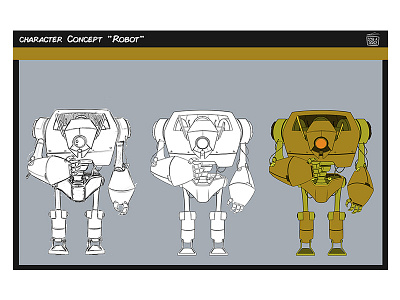 Robot_2 design illustration photoshop robot sketch wakom