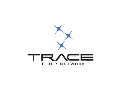 Trace Fiber Network branding fiber network logo