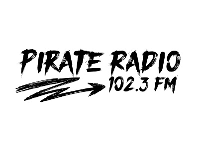 Pirate Radio branding logo radio