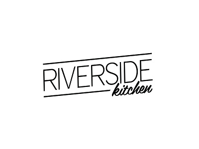 Riverside Kitchen branding cafe kitchen logo restaurant