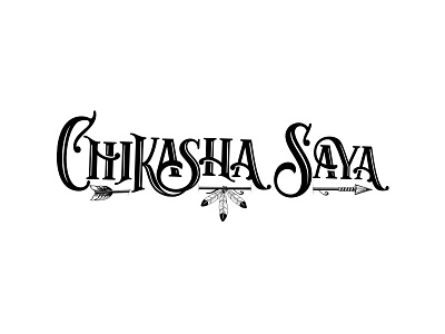 Chikasha Saya chickasaw language logo native tattoo