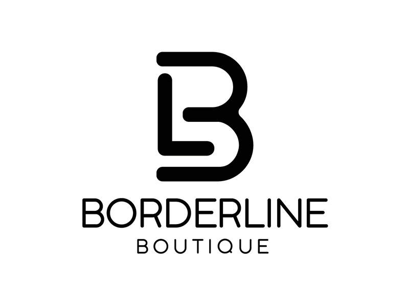 Borderline Boutique boutique gif logo mockup