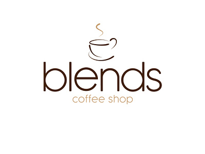 Blends Coffee Shop brand branding dailylogochallenge design illustration logo logomark