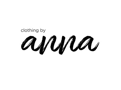 Clothing by Anna brand branding dailylogochallenge design illustration lettermark logo logomark