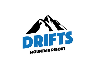 Drifts Mountain Resort 2 brand branding dailylogochallenge design illustration logo logomark logotype mockup
